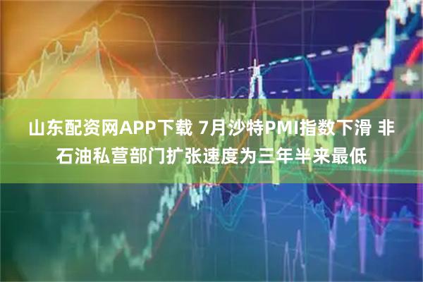 山东配资网APP下载 7月沙特PMI指数下滑 非石油私营部门扩张速度为三年半来最低